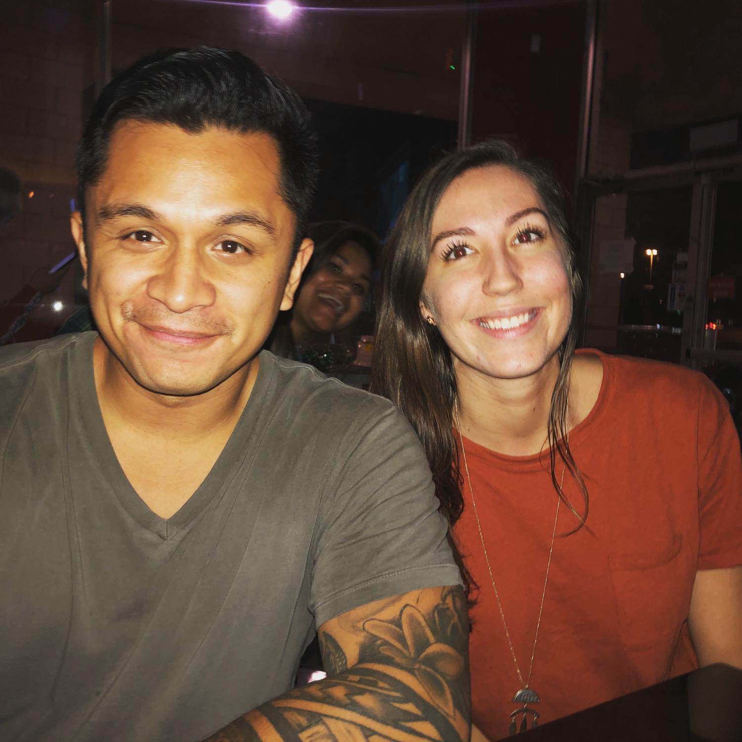 Our very first photo together at karaoke