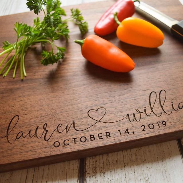 Personalized Cutting Board - Engraved Cutting Board, Custom Cutting Board, Wedding Gift, Housewarming Gift, Anniversary Gift, Engagement