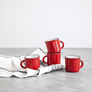 Tinware Espresso Mug, Set of 4