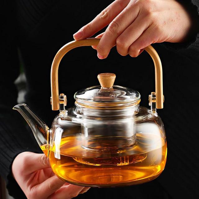 Glass Tea Pot Teapot for Stovetop Safe, Clear Teapot, Glass Tea Pot, Glass Tea Kettle, Glass Pot