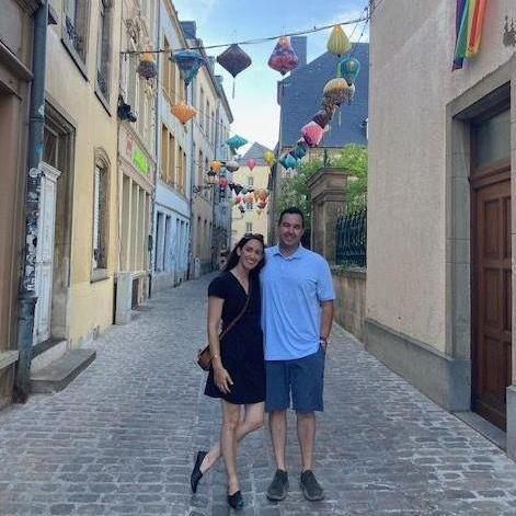 Luxembourg Summer 2022. After a stolen suitcase (and visit to a police station in Belgium) earlier that day, we learned we were pretty good at weathering the hiccups along the way together.