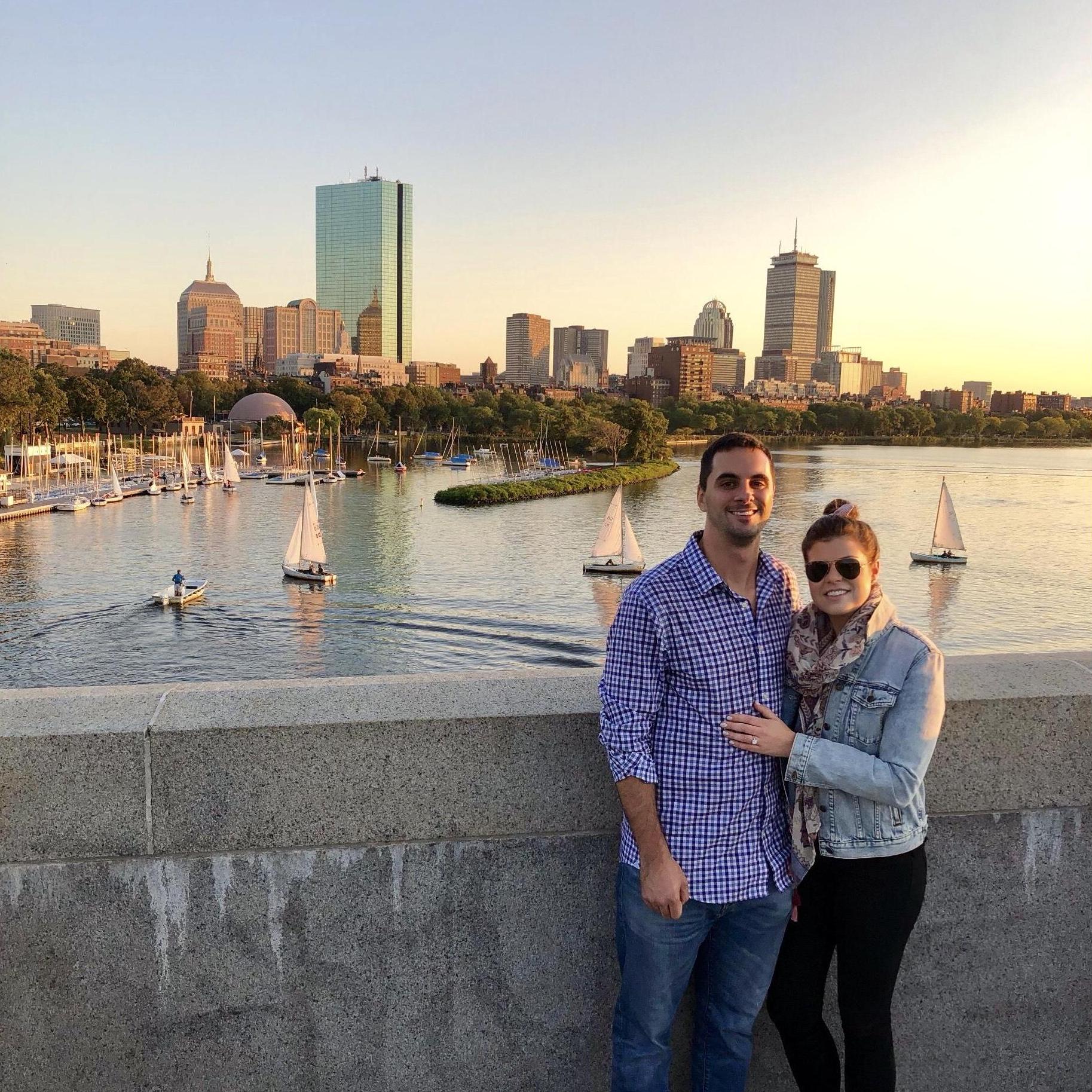 In September 2019, Katie & Derek got engaged along the Esplanade in Boston.