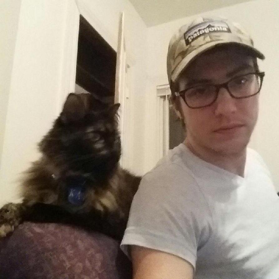 October 2015: Andrew & Cat Cat sewing