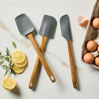 3-Piece Teak & Silicone Spatula Set