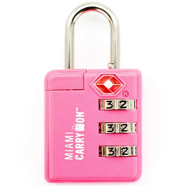 Miami Carry-On TSA Approved Combination Luggage Padlock