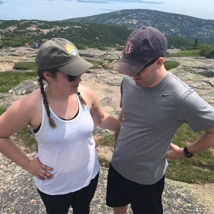 At the top of Cadillac Mountain