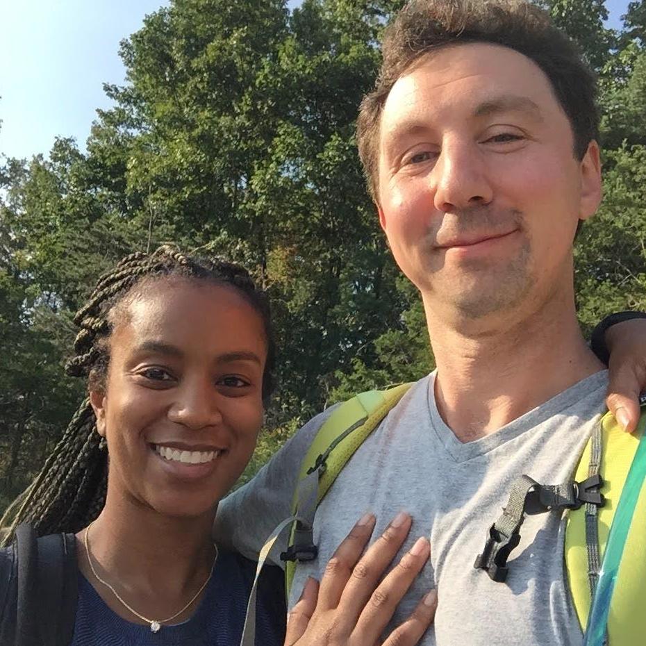 Moments after our engagement with the beautiful family heirloom necklace Matthew proposed with (September 6, 2020)