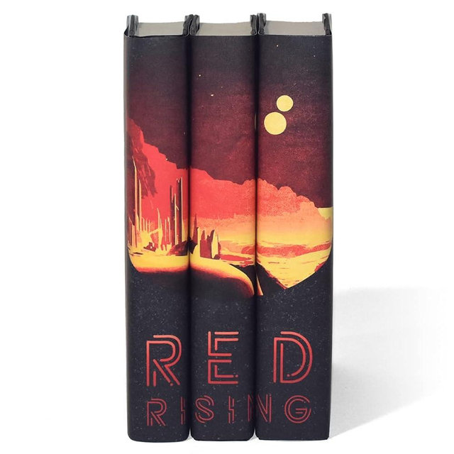 Juniper Books Red Rising Trilogy Set | 3-Volume Hardcover Book Set with Custom Designed Dust Jackets | Author Pierce Brown | Includes Red Rising, Golden Son, and Morning Star