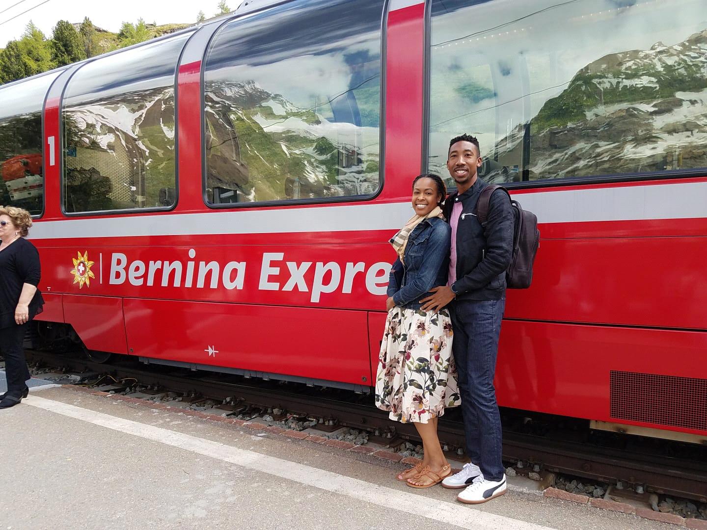 Bernina Express. A Train Ride thru the Swiss Alps🇨🇭