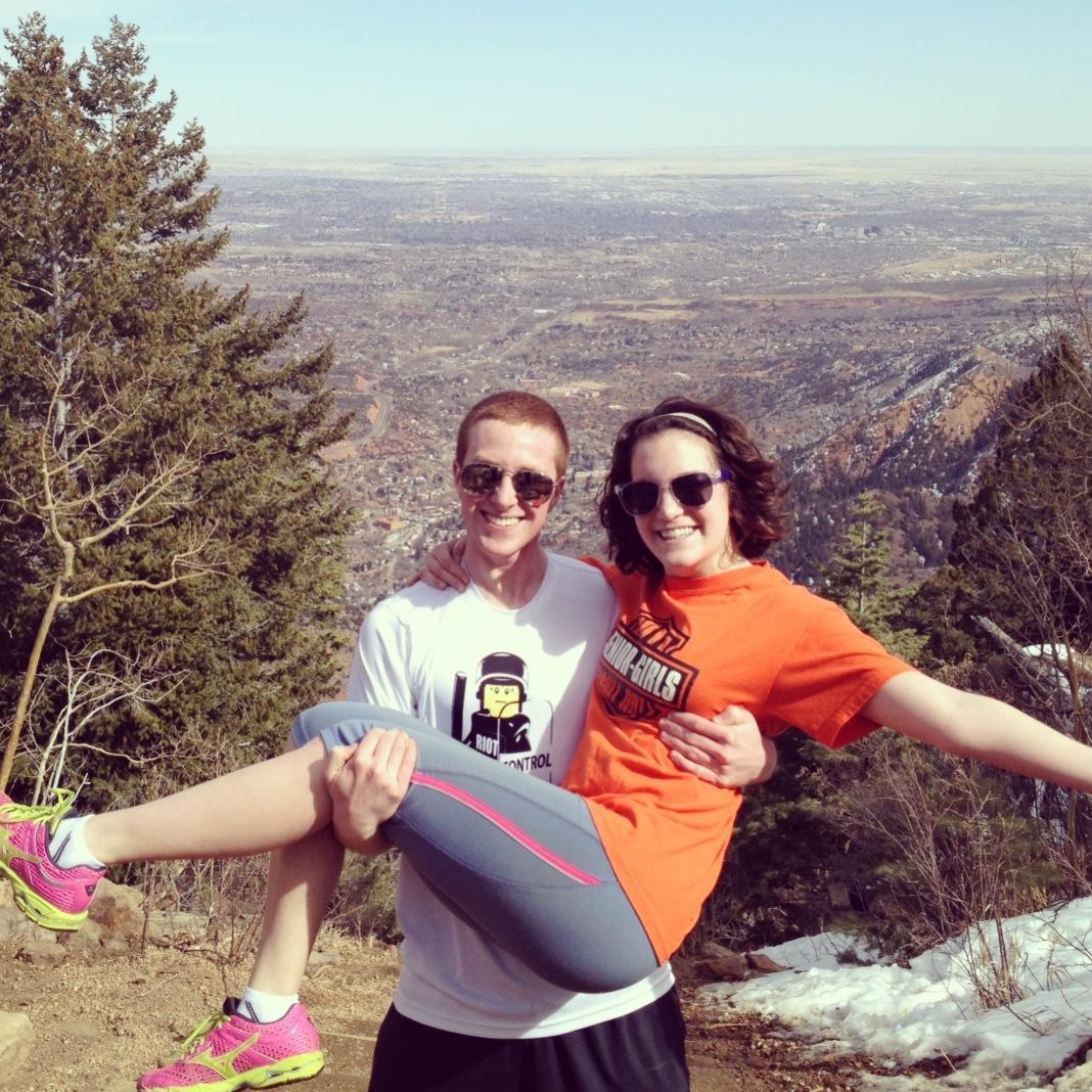 Our 2 month anniversary at the top of The Incline in Colorado Springs!