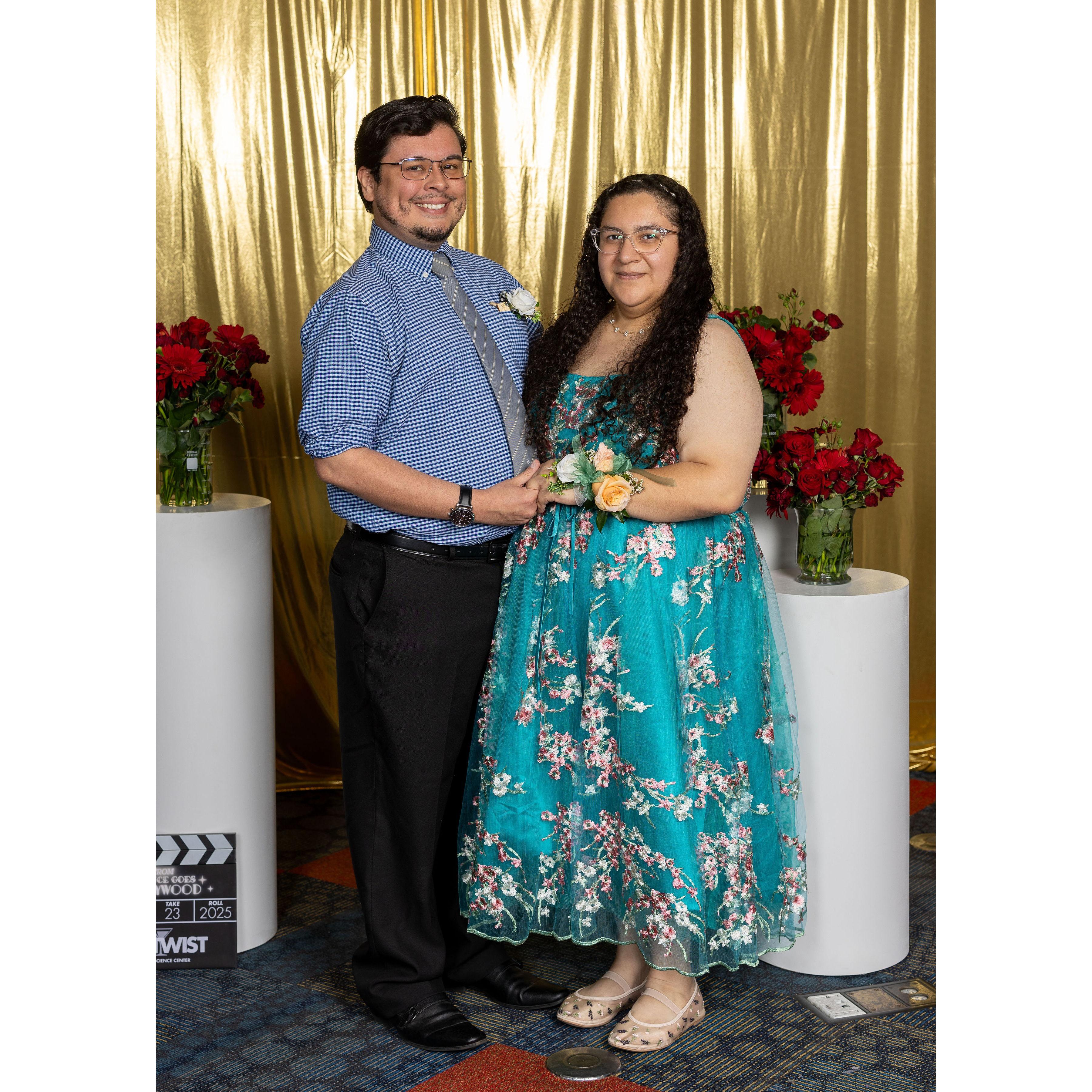 Christian didn't get to take Carmen to prom as a teenager but he did as an adult in 2025