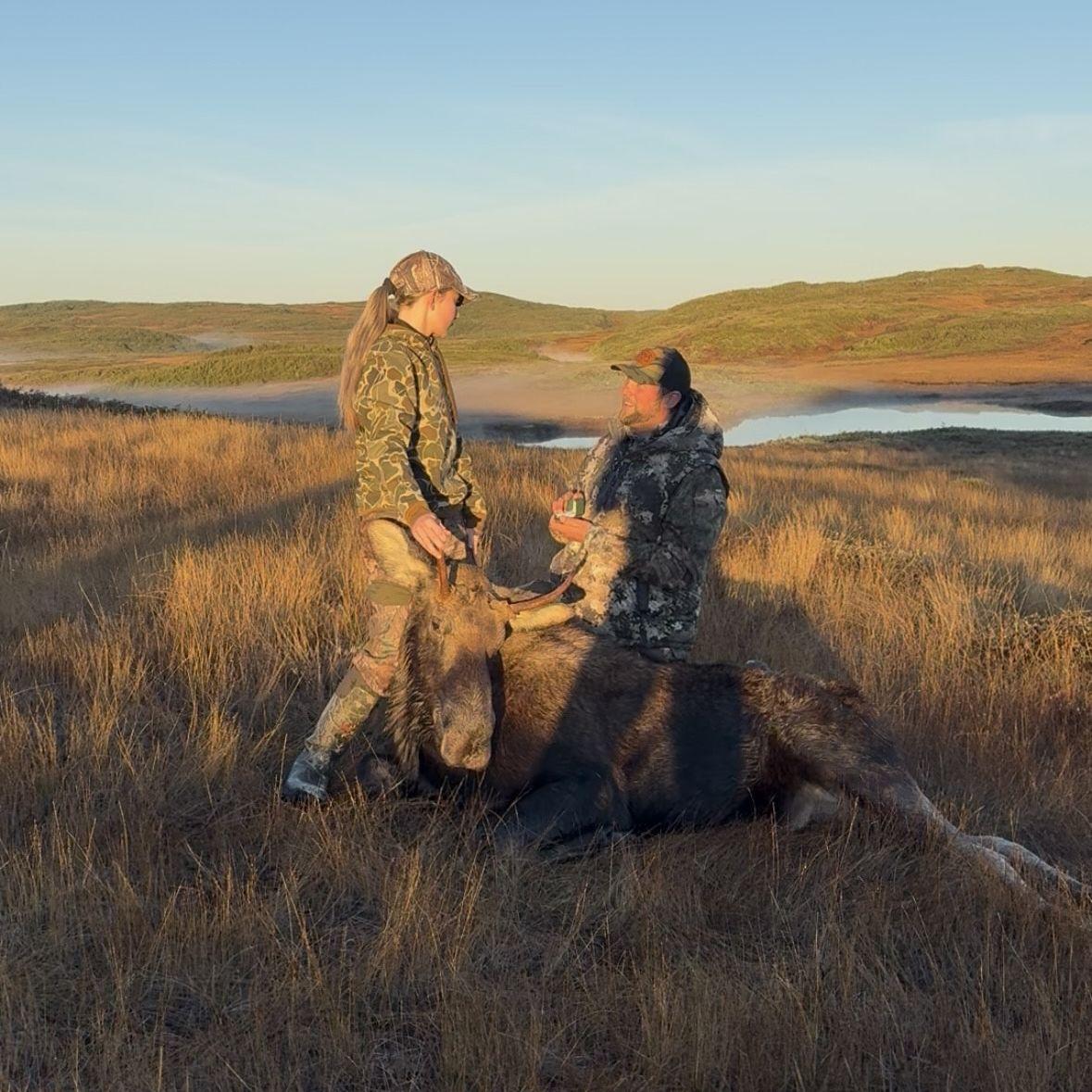 We got engaged on a moose hunt to Newfoundland, Canada!