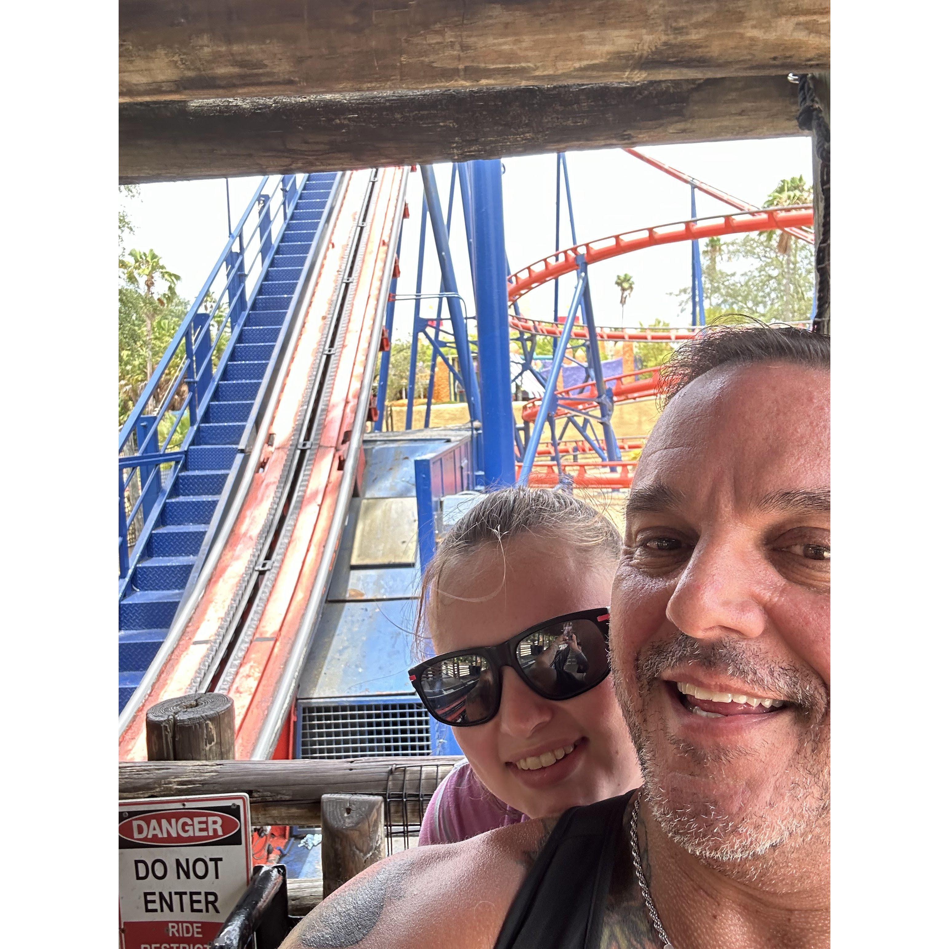 We both love rollercoasters.