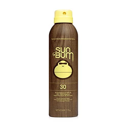 Sun Bum Original Sunscreen Spray | Vegan and Reef Friendly (Octinoxate & Oxybenzone Free) Broad Spectrum Moisturizing UVA/UVB Sunscreen with Vitamin E | 6 oz