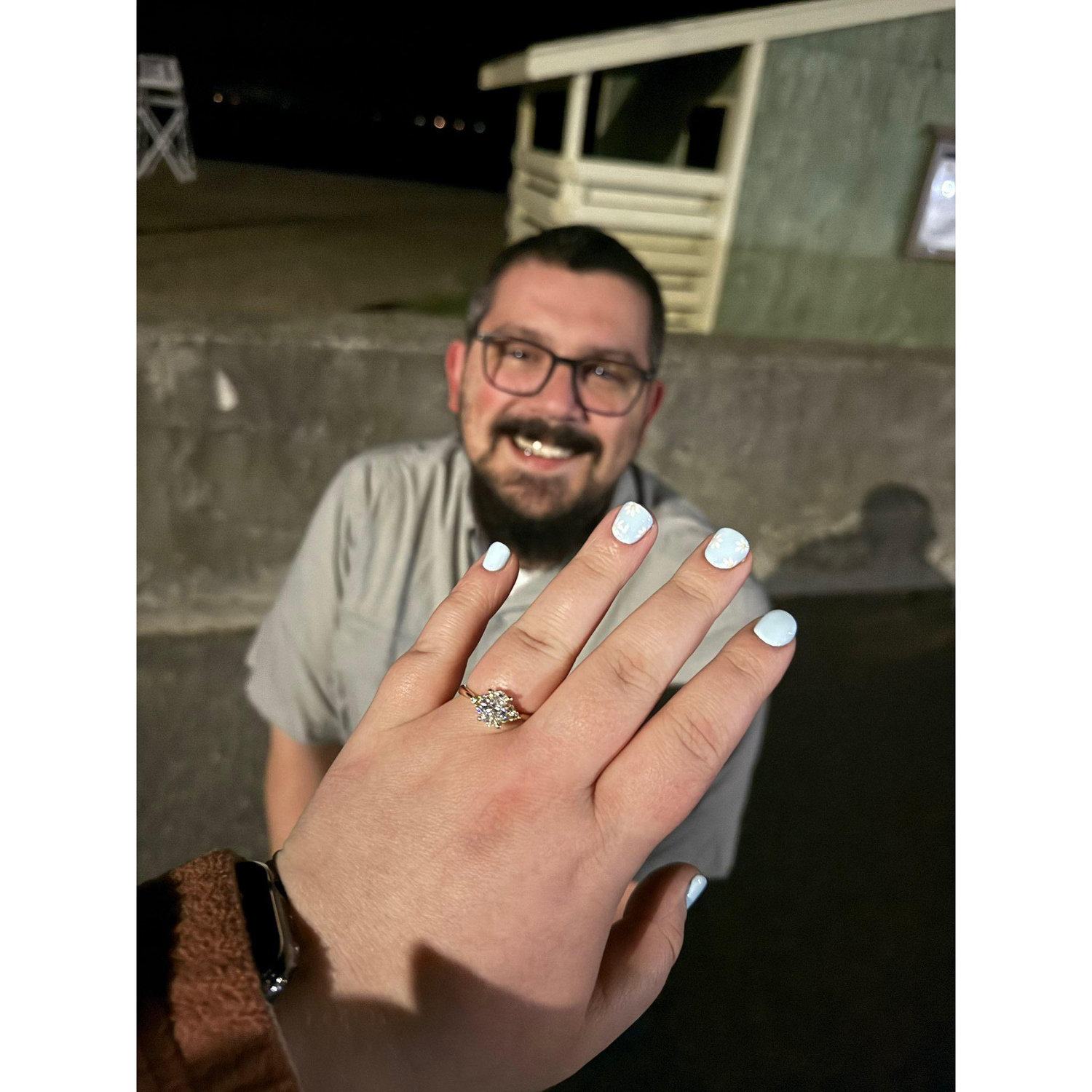 The night he proposed!