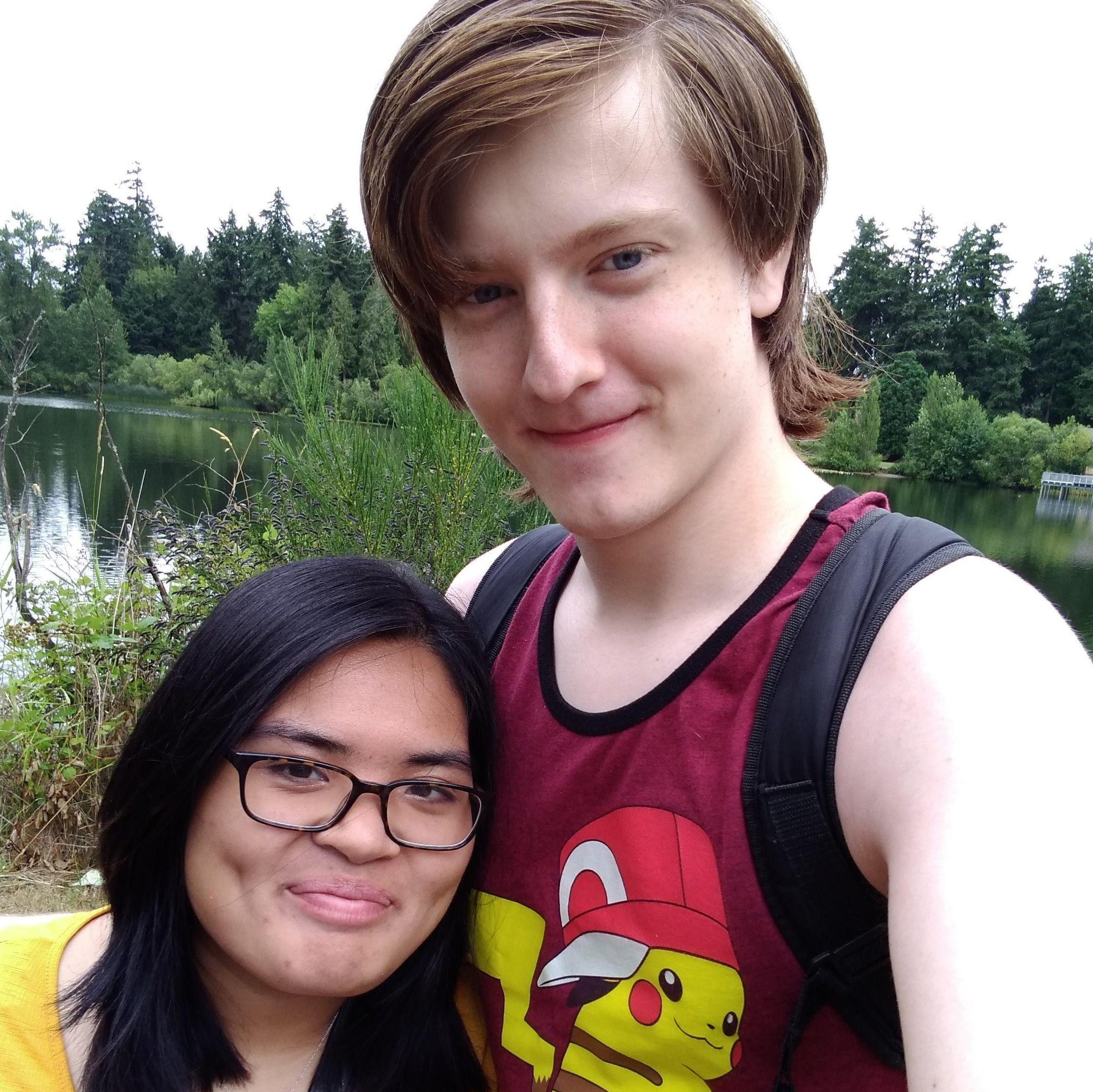 We had a picnic for Alyssa's birthday. Brent cooked BLT sandwiches and we were at the park.