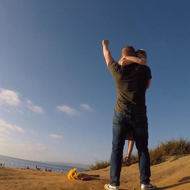 The moment I said "yes"!!