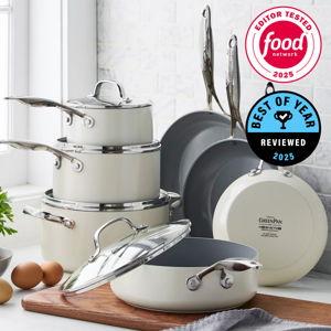 Valencia Pro Ceramic Nonstick 11-Piece Cookware Set | Gray
