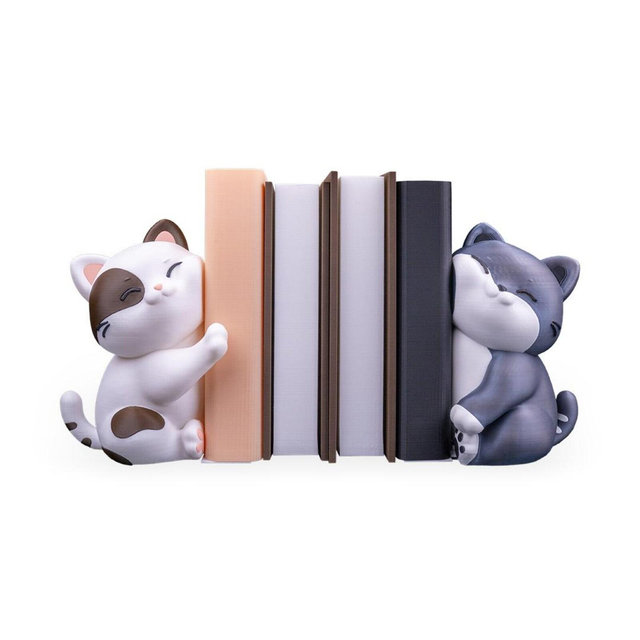 Cozy Cuddles Cat Bookends, Cat themed decor