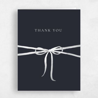 Ebony, Black Wedding Thank You - Brunate Portrait