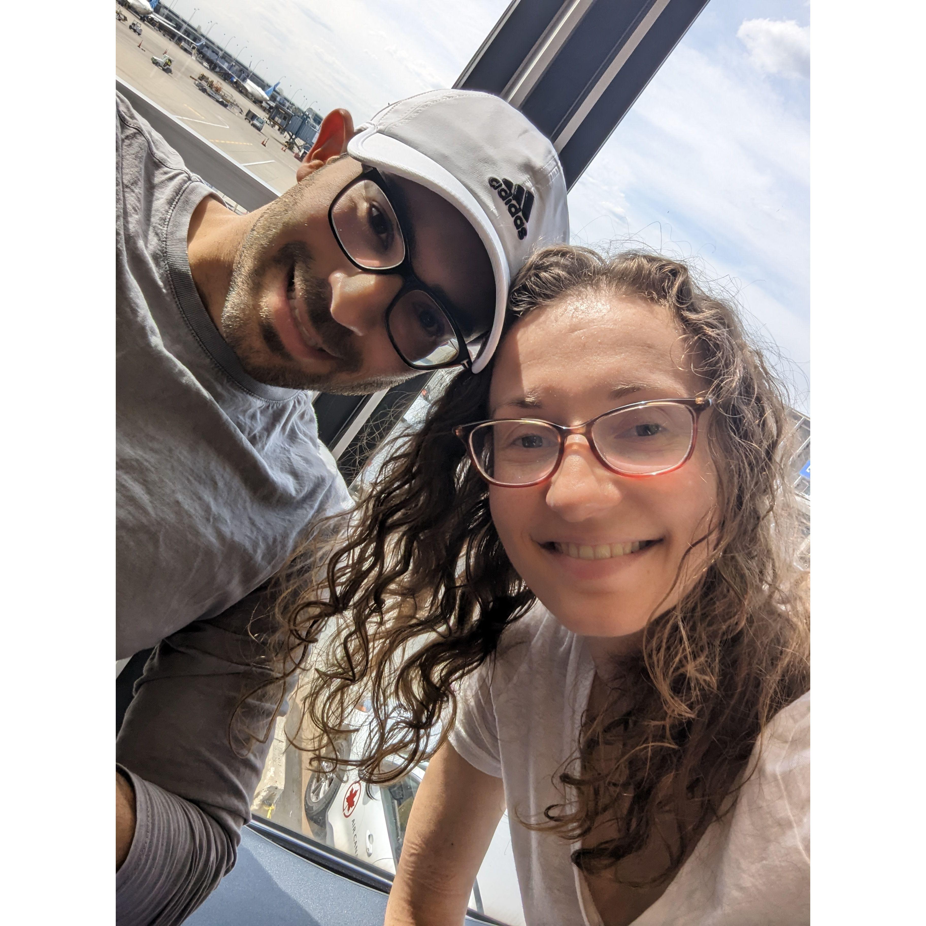 Right after we moved in together, and right before we left for our first international trip. May 2023