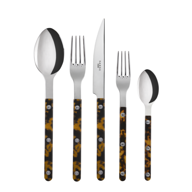 Sabre Bistrot Brillant Tortoise 5-Pc Setting