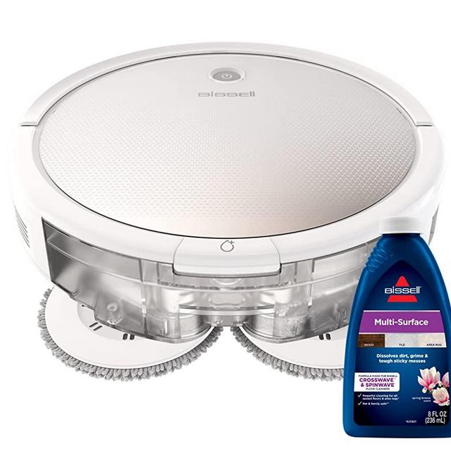 BISSELL SpinWave Pet Robot, 2-in-1 Wet Mop and Dry Robot Vacuum, WiFi Connected with Structured Navigation, 3347