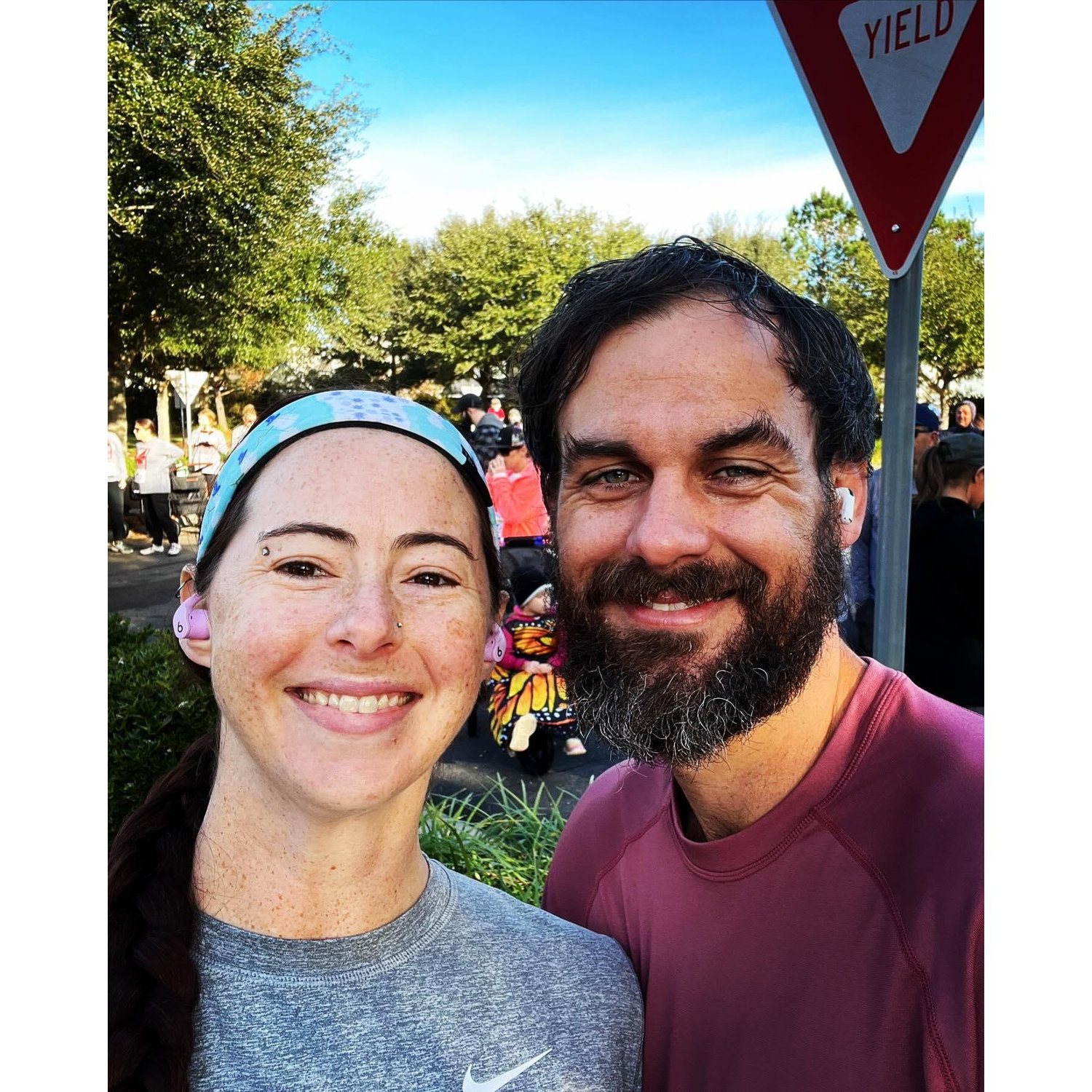 I wouldn't want to get up and run on Thanksgiving morning with anyone else, our first Turkey Trot together