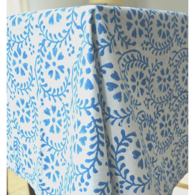 India Amory Blue Fleur Provencale Tablecloth