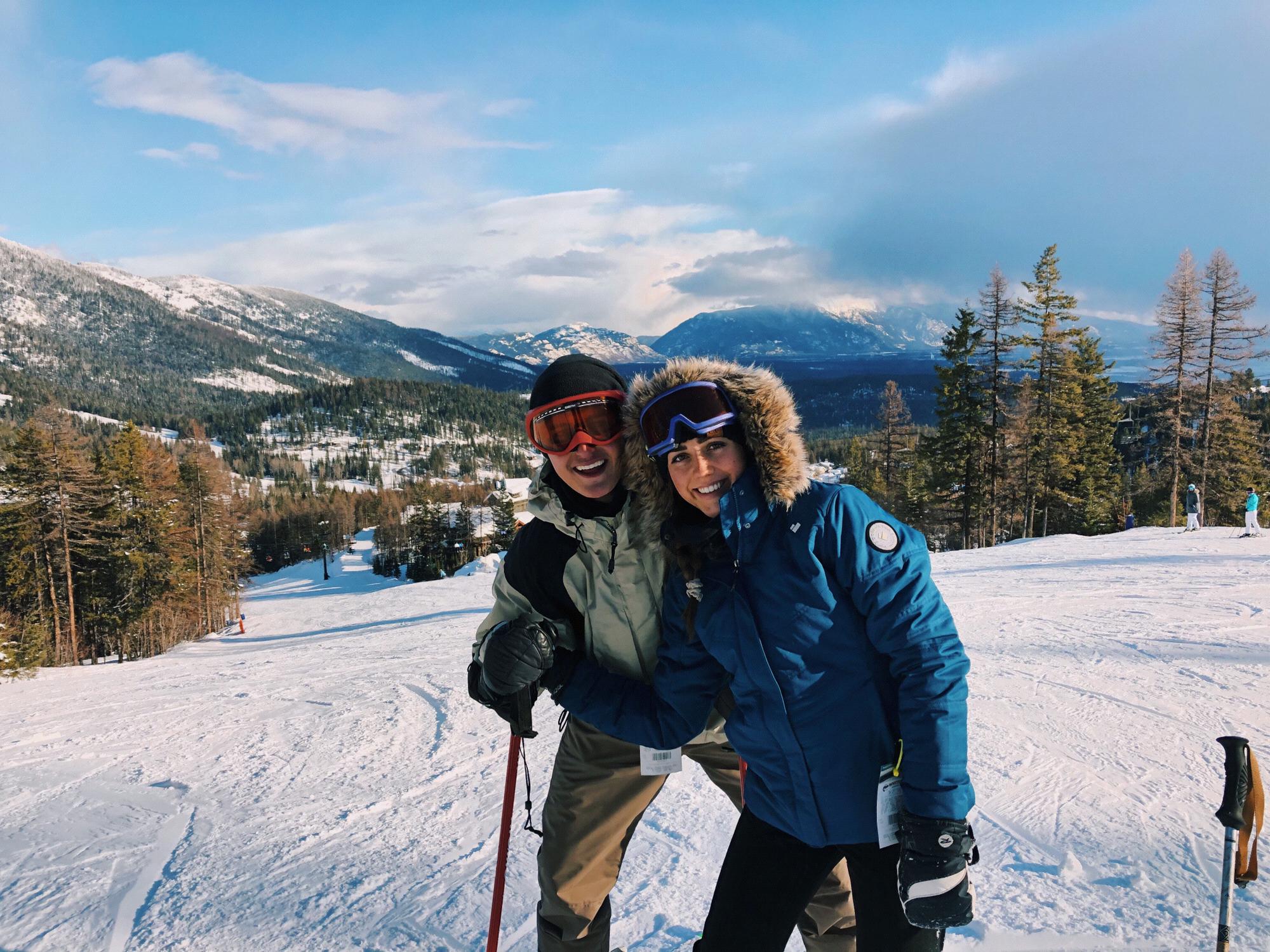 Our last trip before the COVID strike! February 2020, our first time skiing. Whitefish, Montana