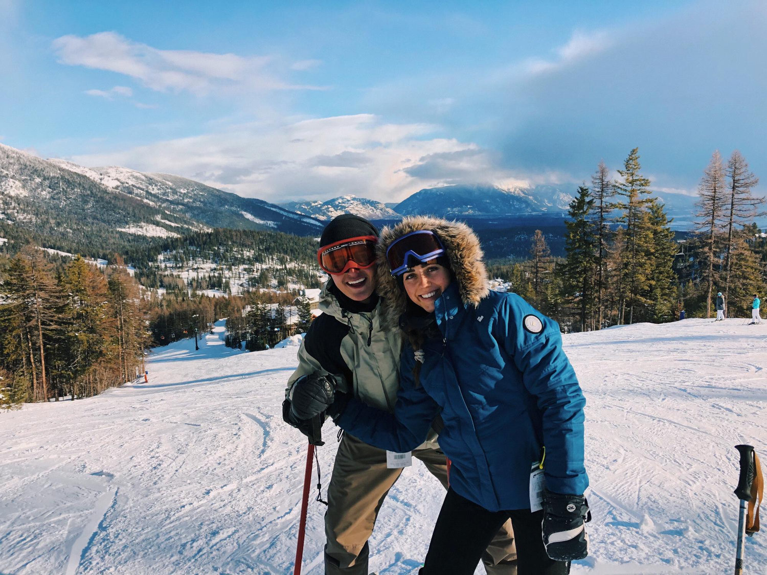 Our last trip before the COVID strike! February 2020, our first time skiing. Whitefish, Montana