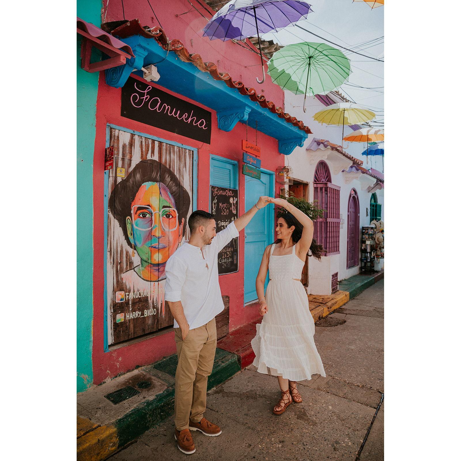 We went to Salsa classes to prepare us for this moves.