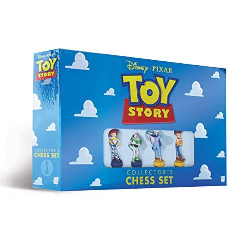 USAOPOLY Disney Pixar Toy Story Collector's Chess Set | Featuring Toy Story 4 Characters - Jessie, Buzz Lightyear, Bo Peep, Woody | 32 Custom Sculpted Collectible Chess Pieces