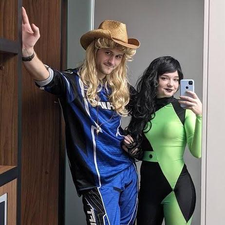 October 2021: Halloween... Sam managed to look like he was wearing a very intentional costume... without actually being anything