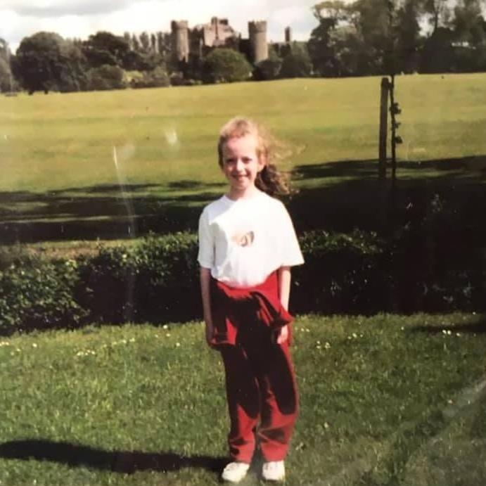 Claire on her first trip to Ireland