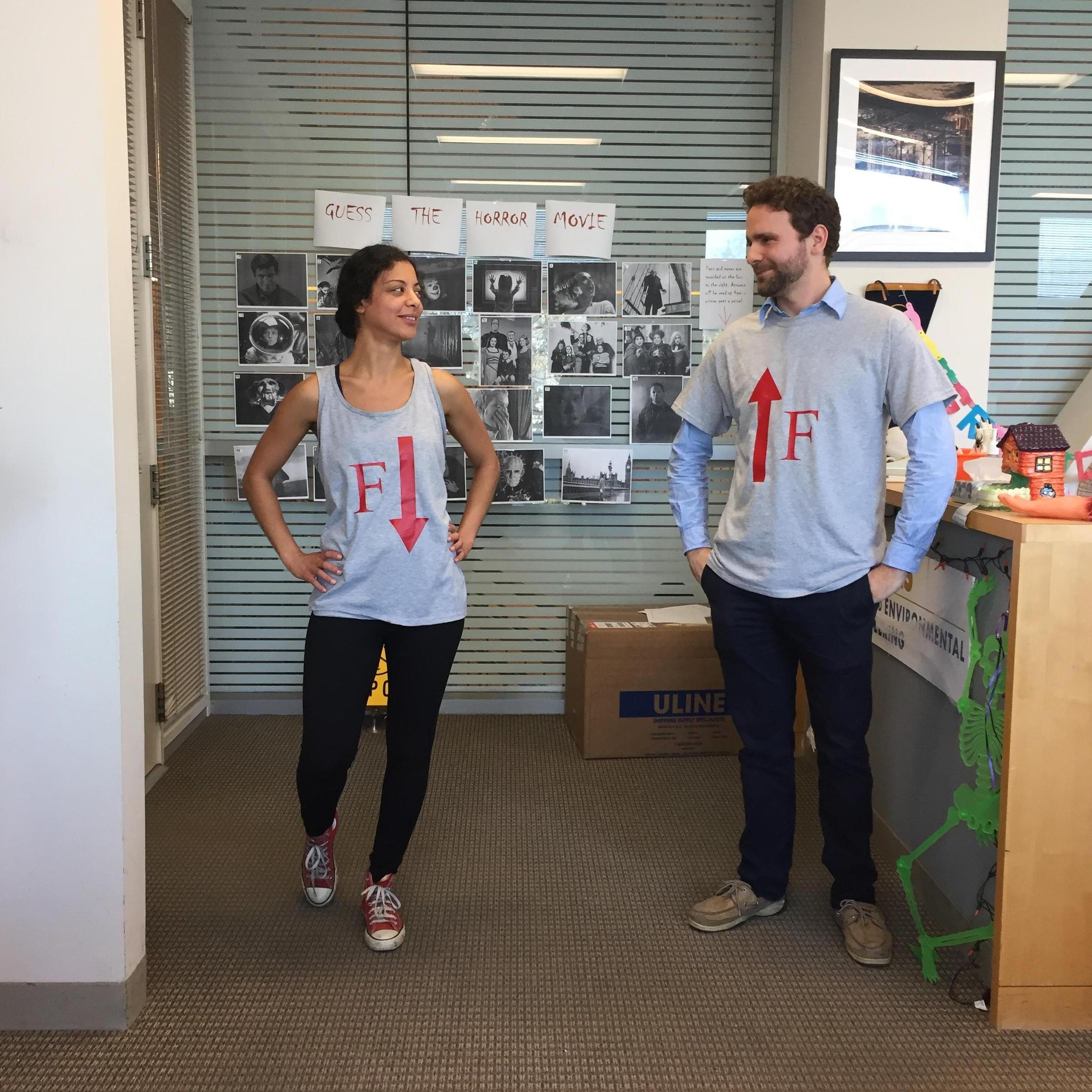 October 2017 - We dressed up as a couple.