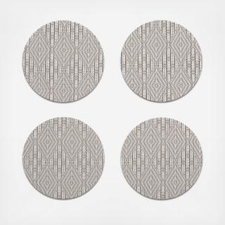 Martha Stewart Boxwood Round Coaster, Set of 4