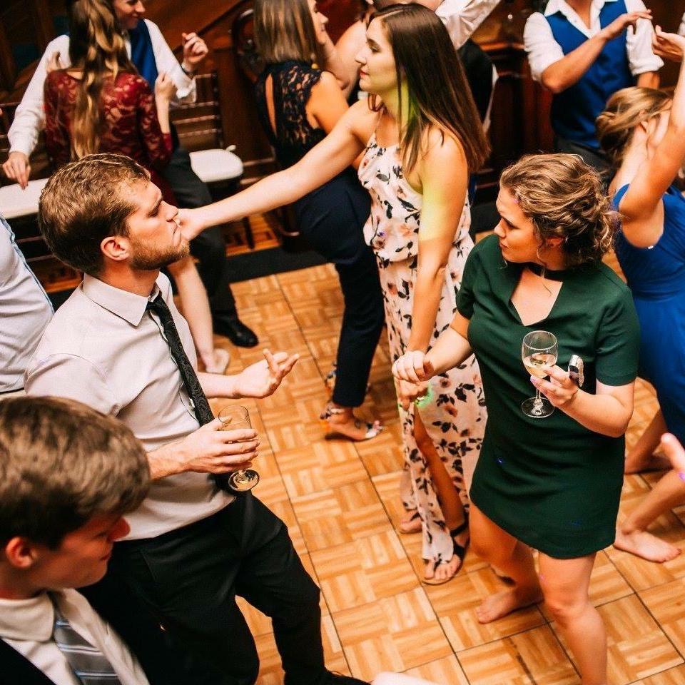 On the dance floor at the Beckford wedding, 9/16/17
