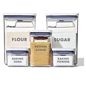8-Piece Prelabeled Baking POP Container Set