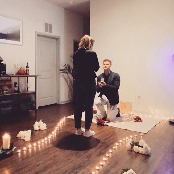 The proposal in our first home together