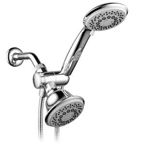 30-Spray Hand Shower and Shower Head Combo Kit in Chrome