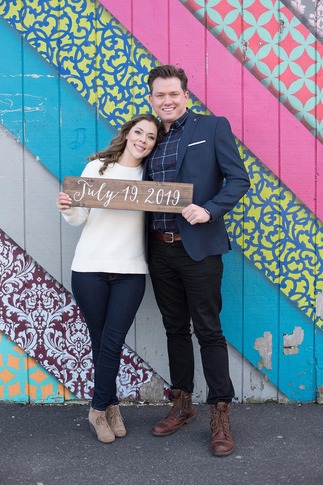 Engagement pictures in our favorite place Asbury Park.