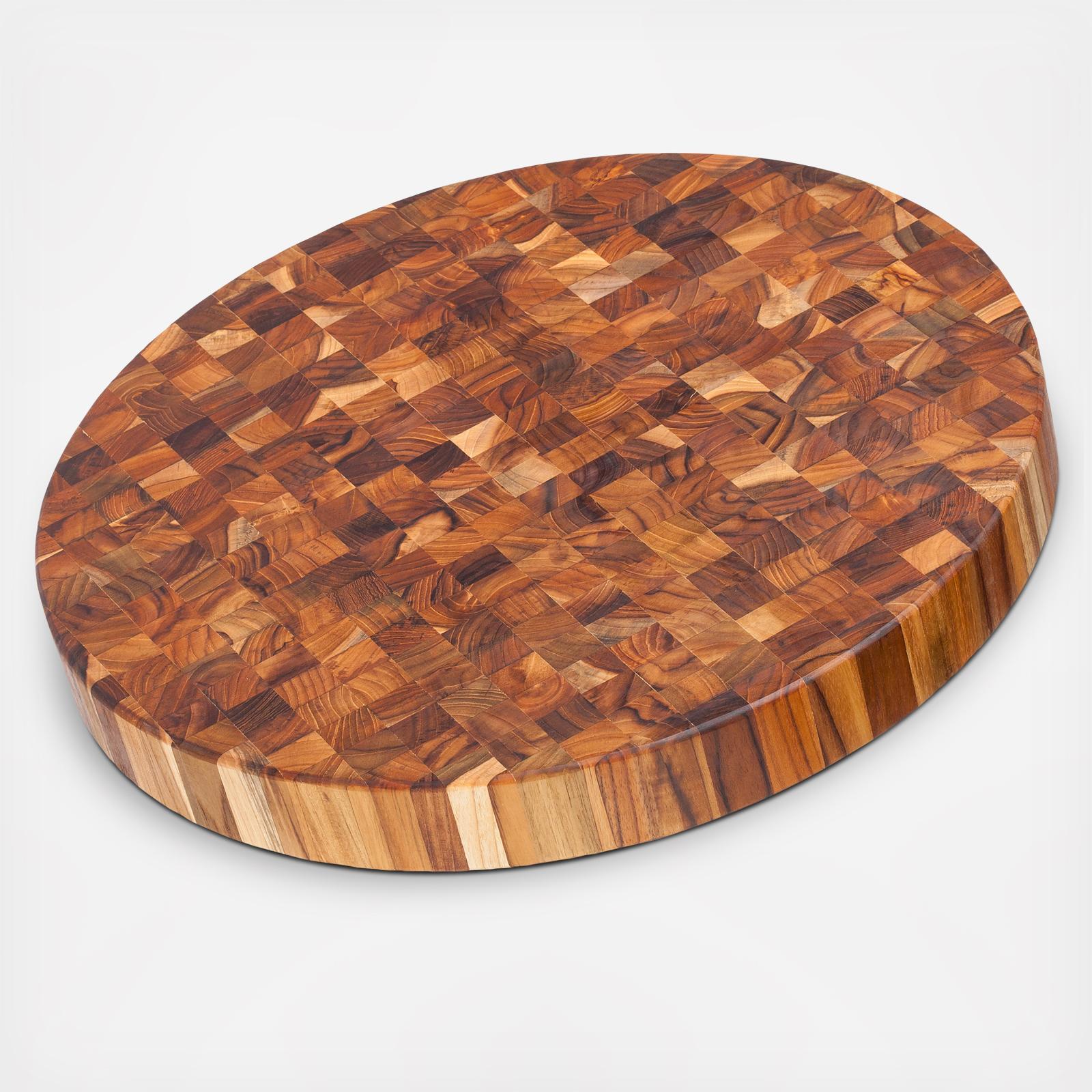 TeakHaus The Scandi Collection Cutting Board, End Grain, No Handles, Rectangular