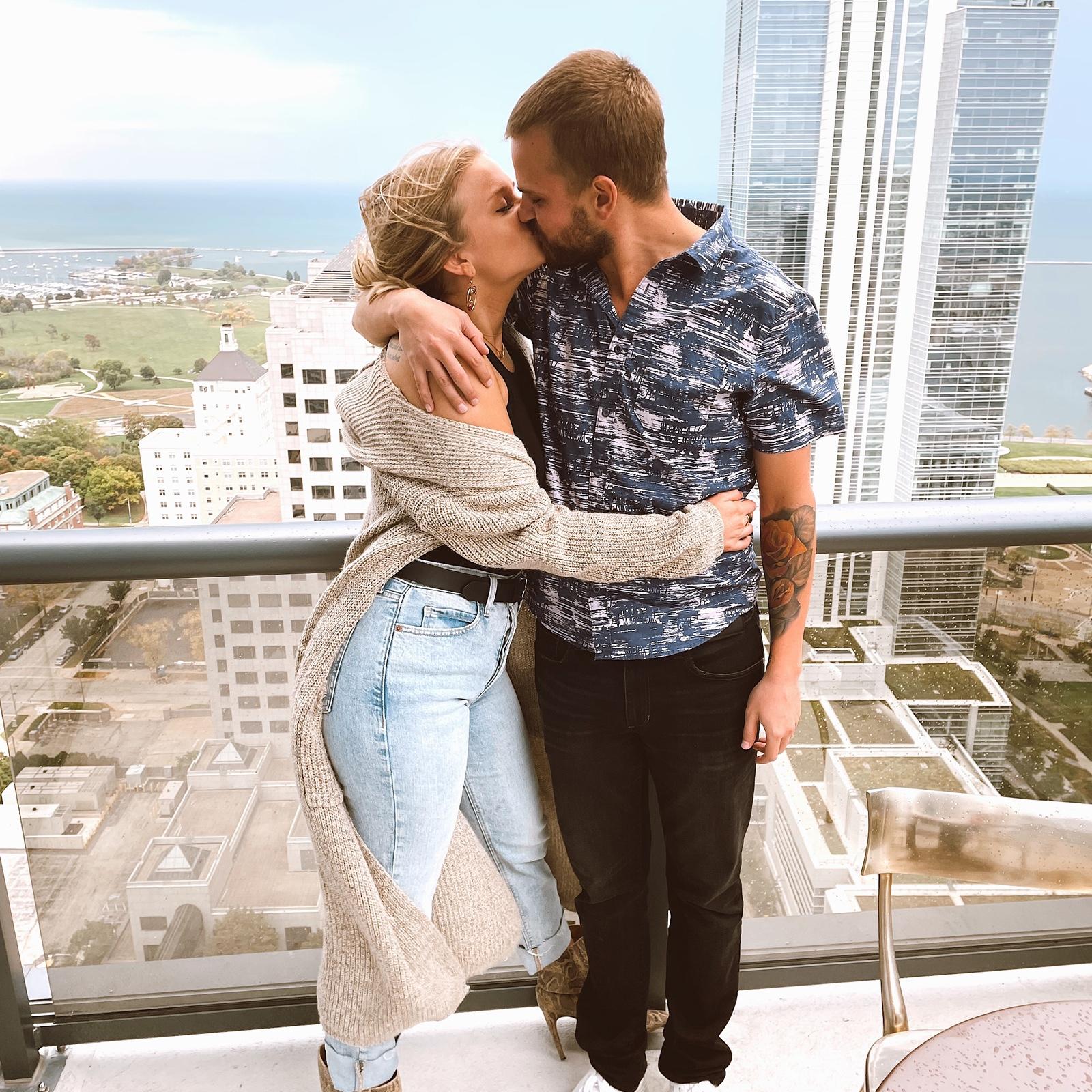 One of our first photos together. We visited Milwaukee, where Carly went to college