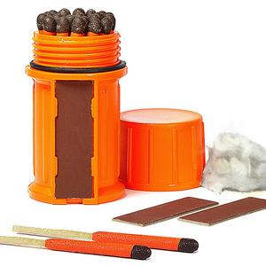 UCO Stormproof Match Kit with Waterproof Case, 25 Stormproof Matches and 3 Strikers