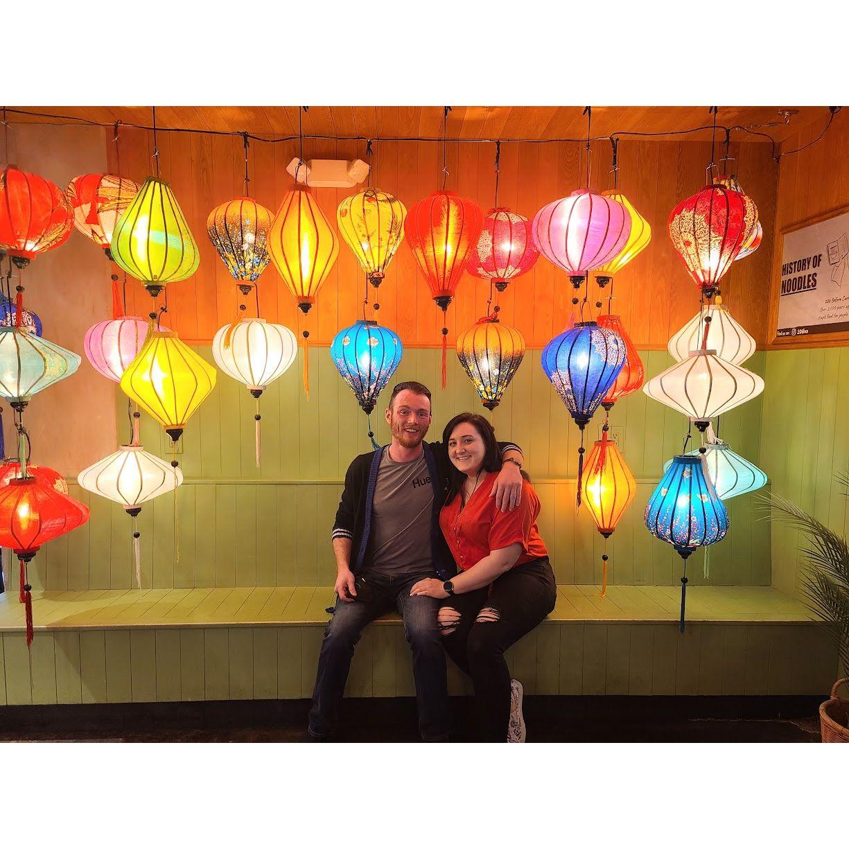 Exploring Anaheim during our first vacation together