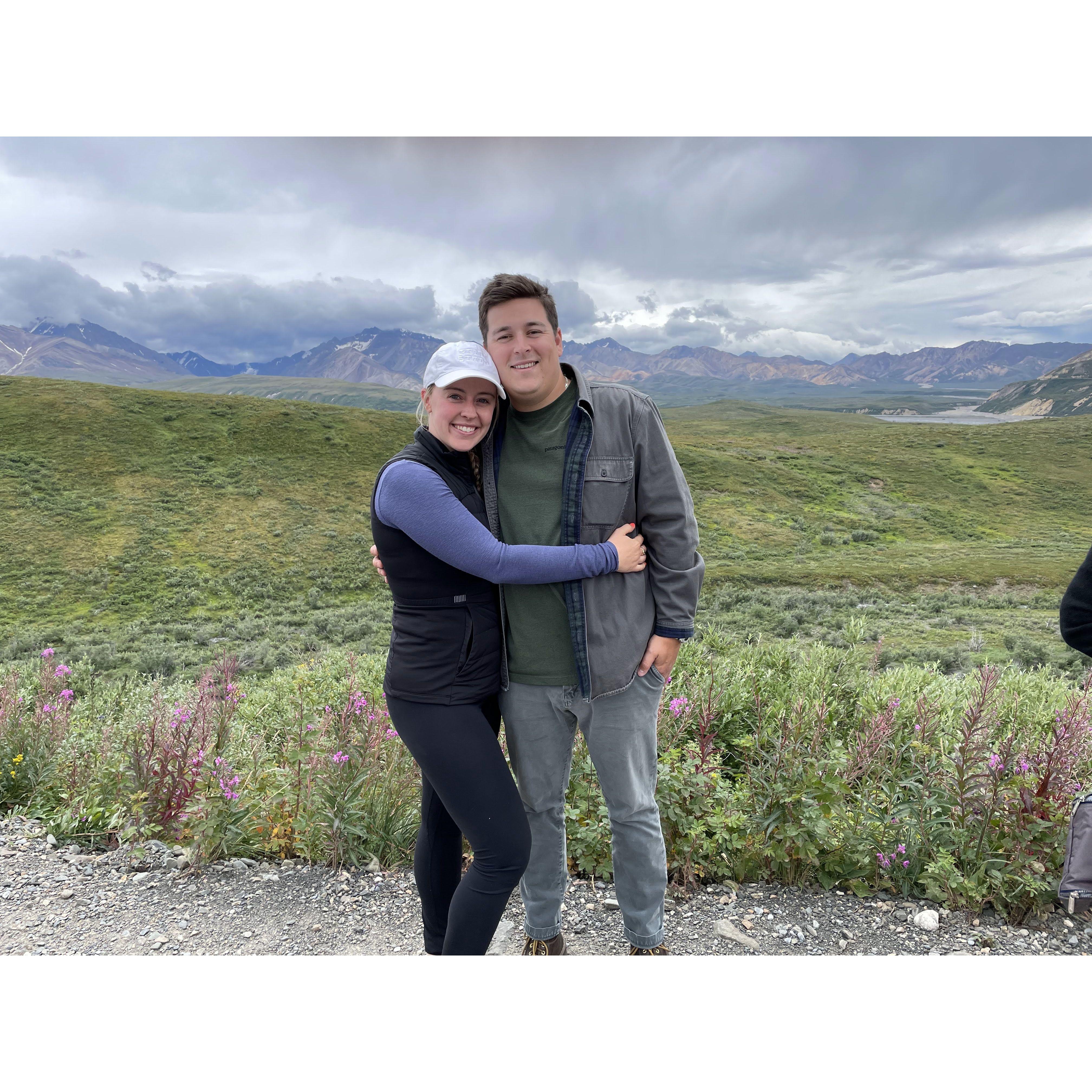 Denali National Park, Alaska. It was this trip that inspired our love of travel and National Parks!