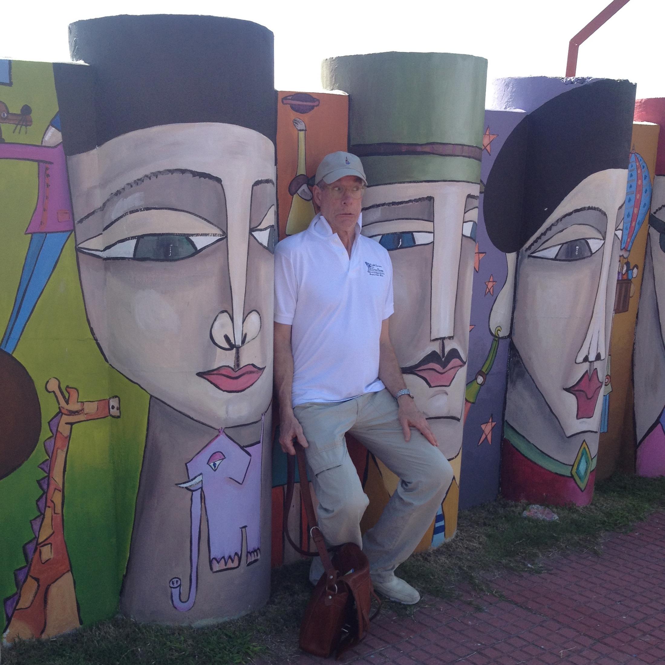 Hamming it up in Colonia del Sacramento, Uruguay, 2013.