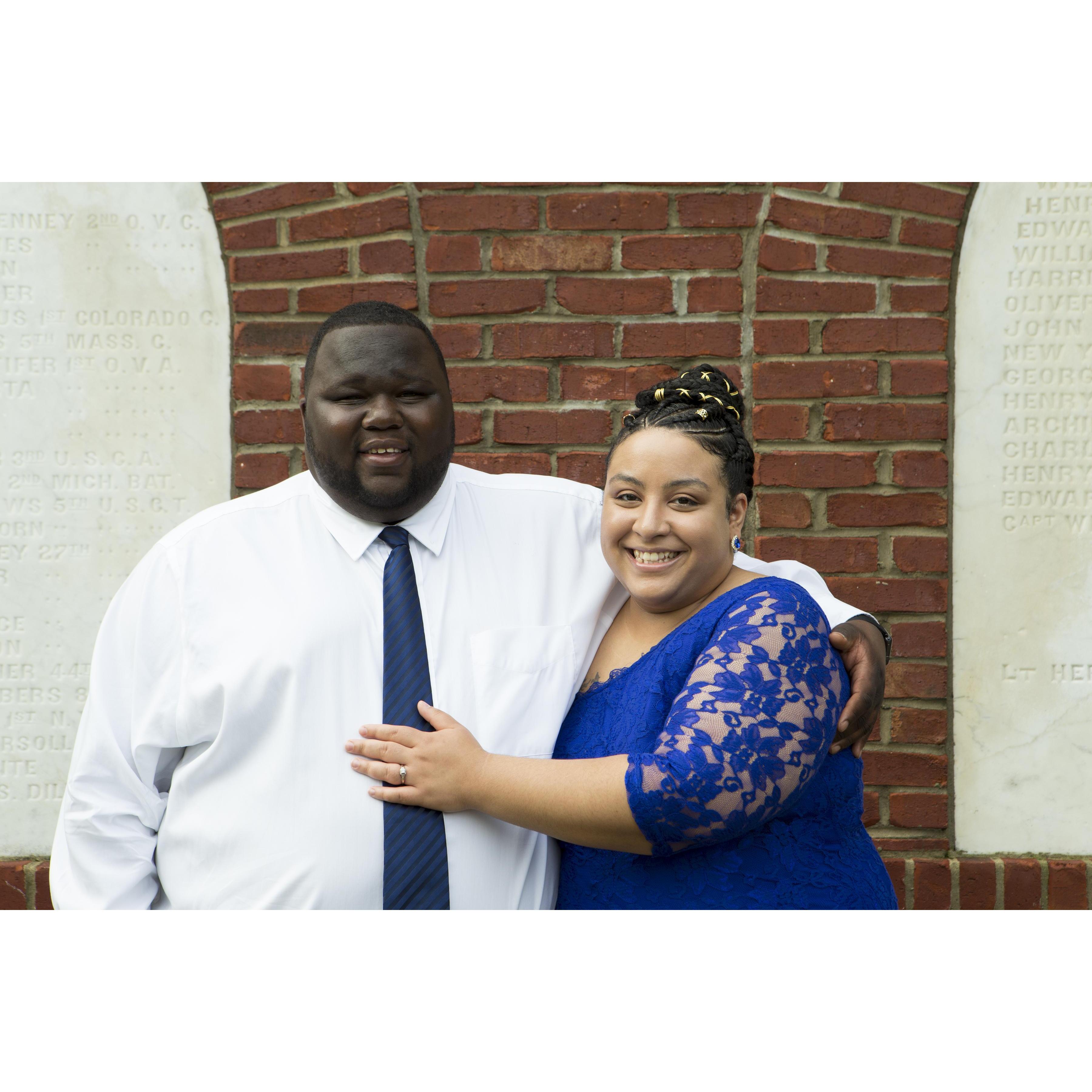 The future Mr. & Mrs. Turner! Don't we look Presidential?