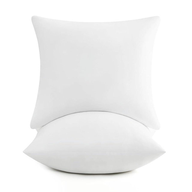 puredown® Euro Pillow Inserts, 26x26 Inch Fluffy Soft Throw Pillow Inserts Filled with Plump Stuffer, Square Decorative Pillows for Couch, Sofa, Bed and Home Decor